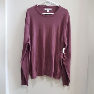 Amazon Essentisls burgandy long sleeved sweater size XXL